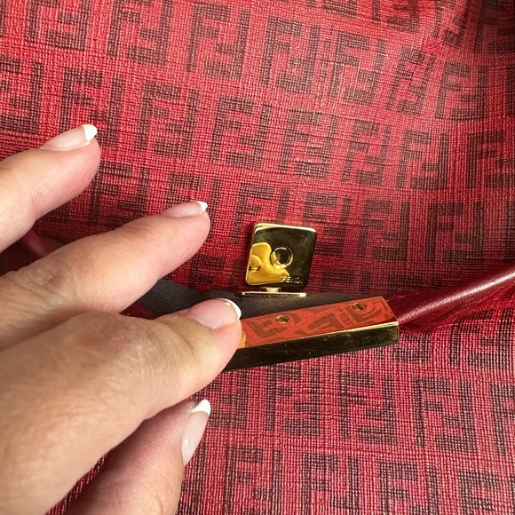 RFID Blocking FENDI Zucchino Crossbody Bag - Picture 13 of 16